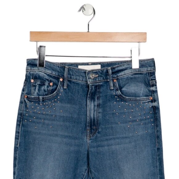 MOTHER SUPERIOR The Insider Flood Metal Magic Mid-Rise Baby Bootcut 29 EUC $359 - Picture 8 of 16